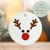 personalised-christmas-porcelain-bauble-rudolf-reindeer|LLUVPORC18|Luck and Luck| 1